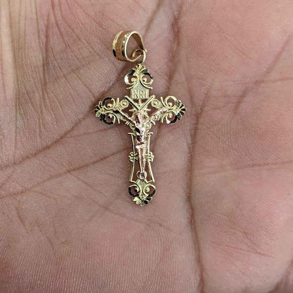 14kt Real Gold Cross Pendant